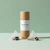 Embalaje de tubo de papel de diseño de logotipo personalizado reciclable para bolsas de té