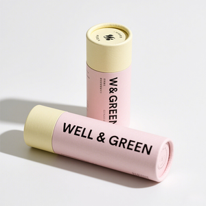 Material reciclable Tubos de papel impresos personalizados Desodorante Lipstick Lip Balm Papel Tube Packaging