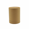 Empaquetado de tubo de papel de caja de cilindro de cartón cosmético biodegradable de lujo personalizado para botella de perfume de aceite esencial
