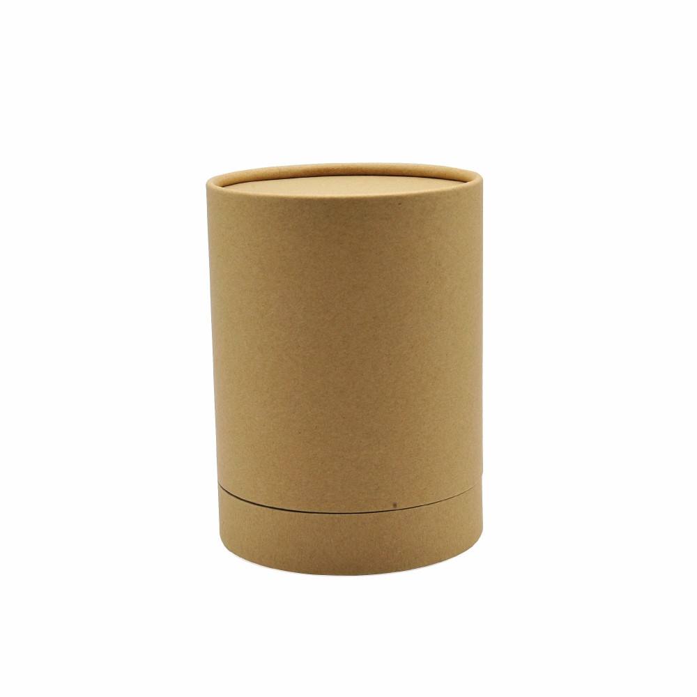 Empaquetado de tubo de papel de caja de cilindro de cartón cosmético biodegradable de lujo personalizado para botella de perfume de aceite esencial