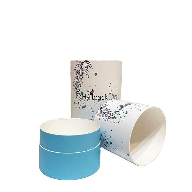 Embalaje de papel Kraft de borde plano ecológico Hallpack para embalaje de tubos de cartón artesanales de rompecabezas de moda para velas