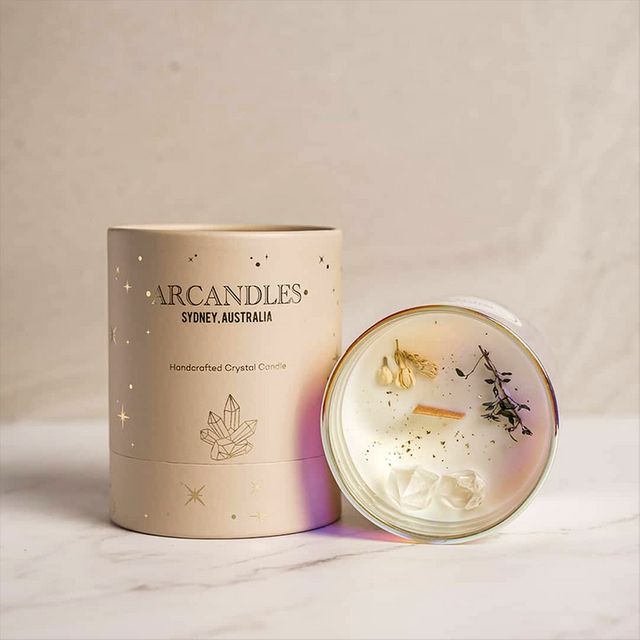 Embalaje cilíndrico biodegradable 100% sin plástico, caja de tubo redondo, tubo de papel Kraft, embalaje de tubo biodegradable para vela