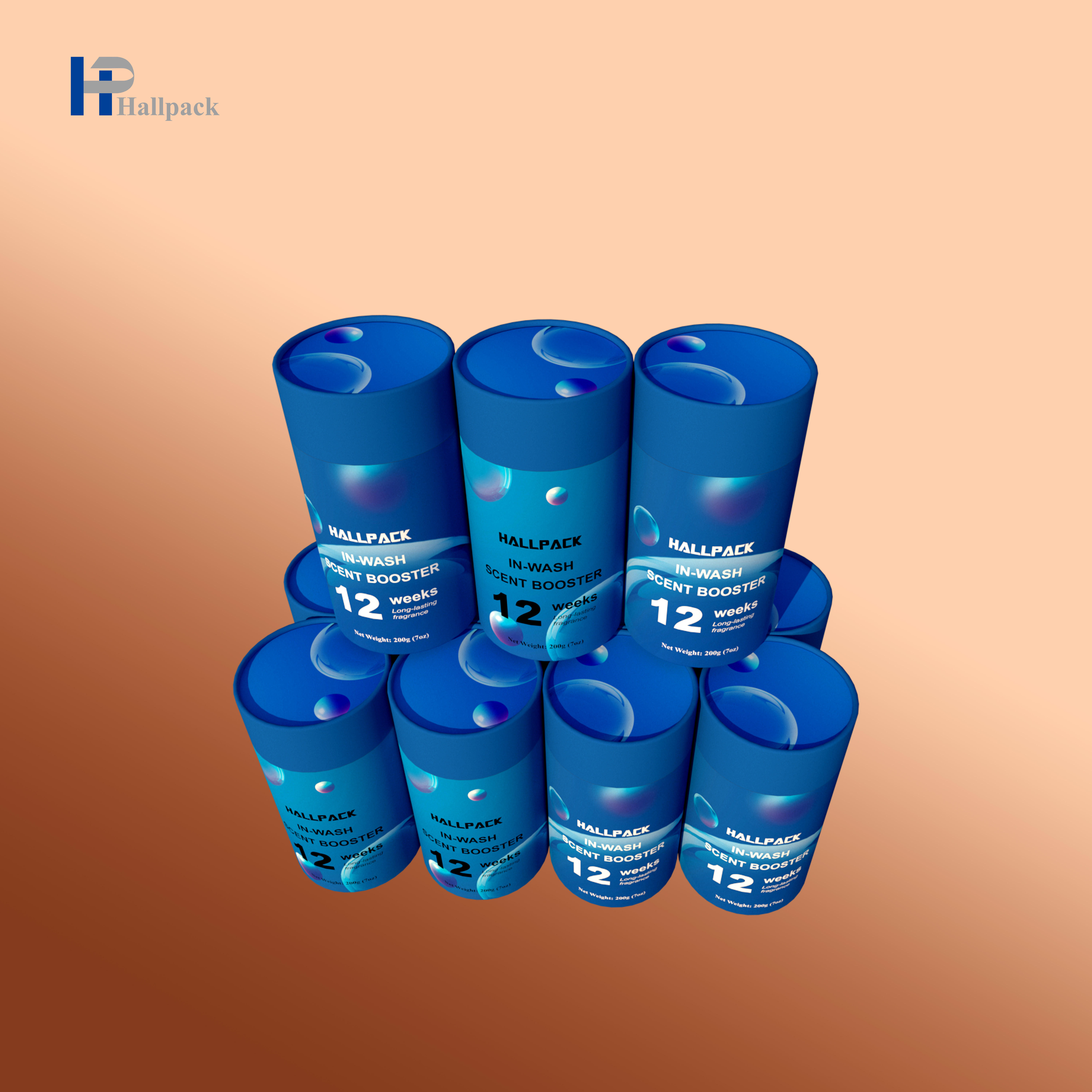 Tubo de cartón de forma redonda con logotipo personalizado, tubo de embalaje Push Up de papel, potenciador de aroma cosmético, embalaje de tubo de papel