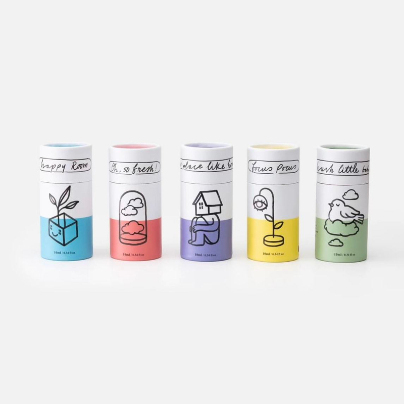 Impresión personalizada 30ml 50ml 100ml Aceite esencial Perfume Cilindro de cartón Tubo de embalaje de papel redondo para cosméticos para el cuidado de la piel