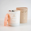 Embalaje cilíndrico biodegradable 100% sin plástico, caja de tubo redondo, tubo de papel Kraft, embalaje de tubo biodegradable para vela