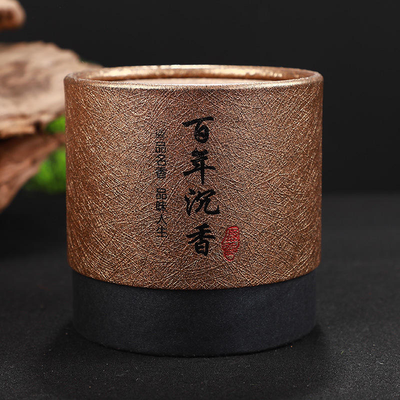 Bote de tubo de papel personalizado para latas de té, cartón, papel de aluminio, cilindro para envasado de alimentos