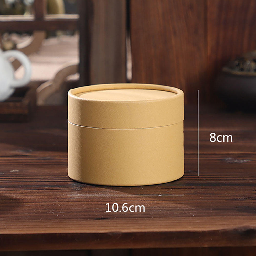 Envasado de cilindro redondo de tubo de papel Kraft personalizado de calidad alimentaria biodegradable para polvo de proteína de té y granos de café