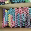Tubos de rollo de papel artístico biodegradables, ecológicos, de colores, 2 pulgadas, 54mm, tubos artesanales de papel coloridos hechos a mano
