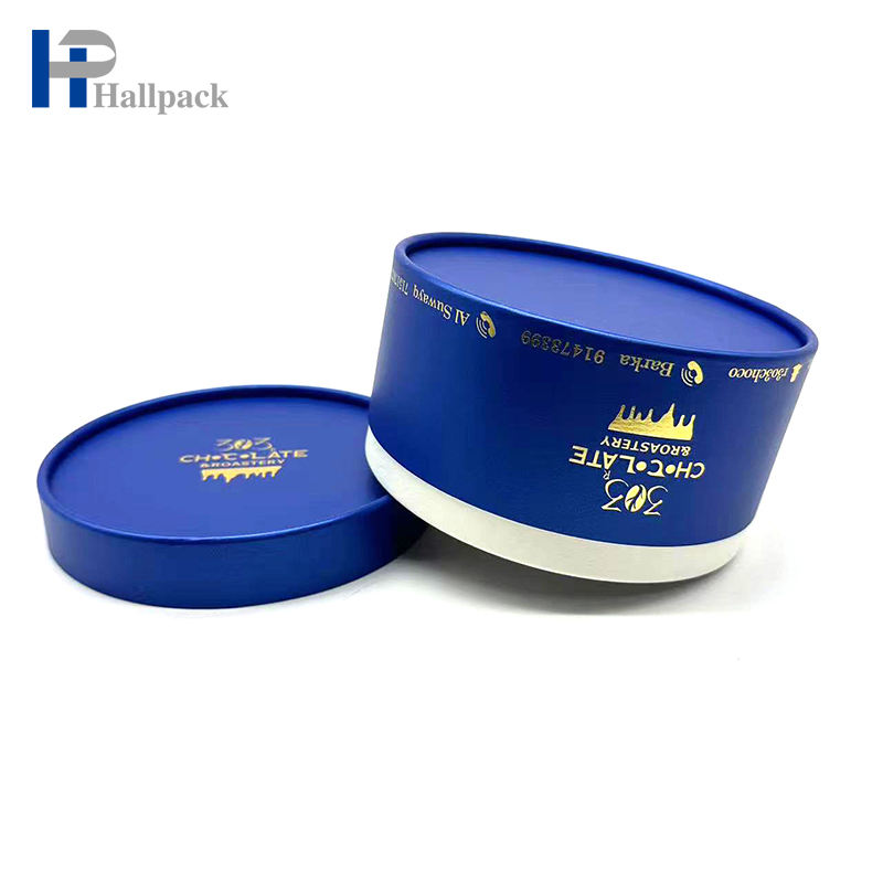 Tubo de papel de chocolate de embalaje de cartón del bote del tubo de papel de calidad alimentaria