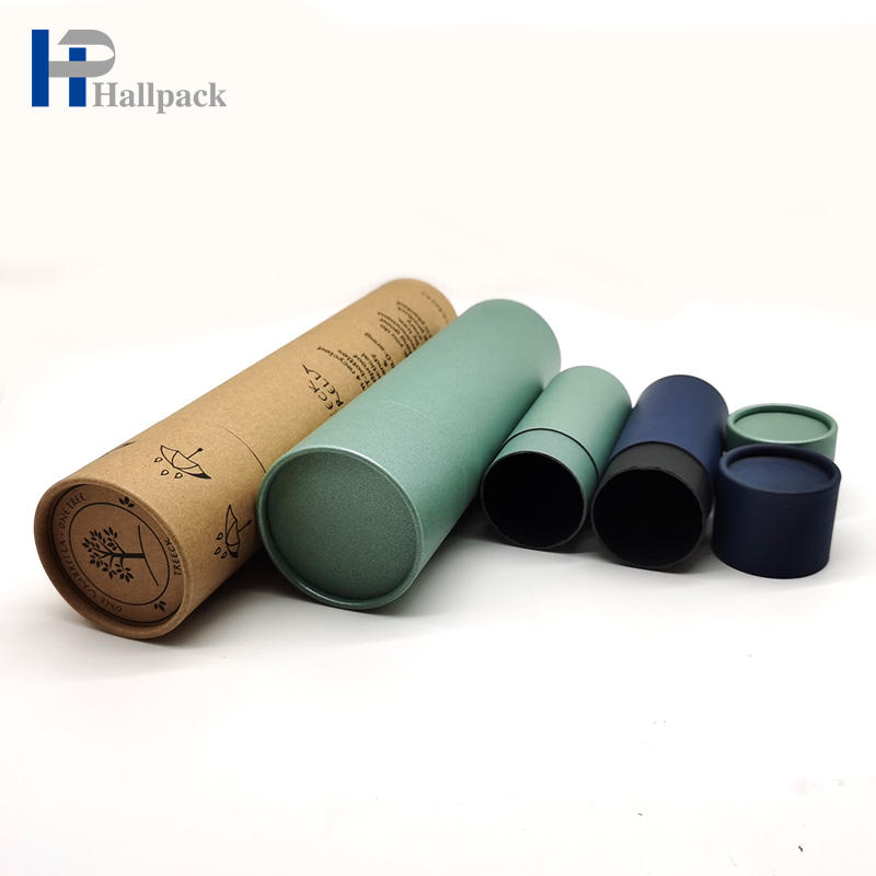 Tubos de envío personalizados Embalaje ecológico Tubos de papel personalizados Blanco Marrón Negro Soluciones de tubos de envío