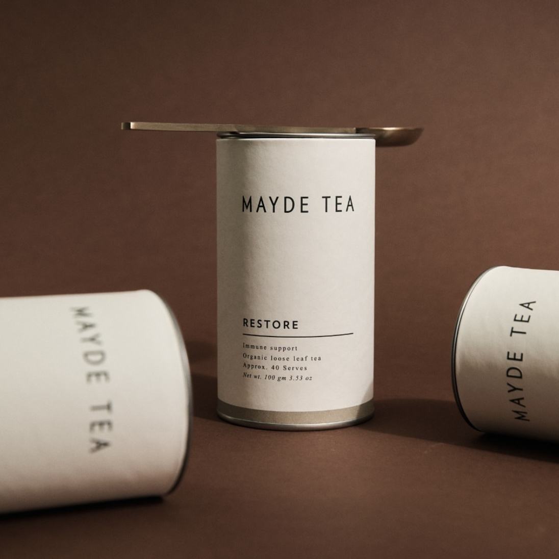 Impresión personalizada de alimentos cilíndricos biodegradables con tapa de hierro, bolsas de bote de té Premium, embalaje de caja de tubo para paquete de té suelto