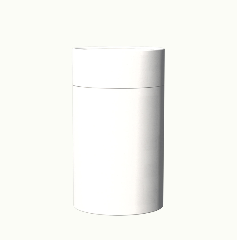 Tubo de papel de cartón cilíndrico de stock blanco para embalaje de café, bebidas, jugo, champán y tequila, duradero y resistente