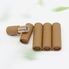 Embalaje de tubo de lápiz labial de papel Kraft biodegradable, diseño de marca, plato de papel Kraft giratorio, vela, uso artesanal, características, logotipo impreso