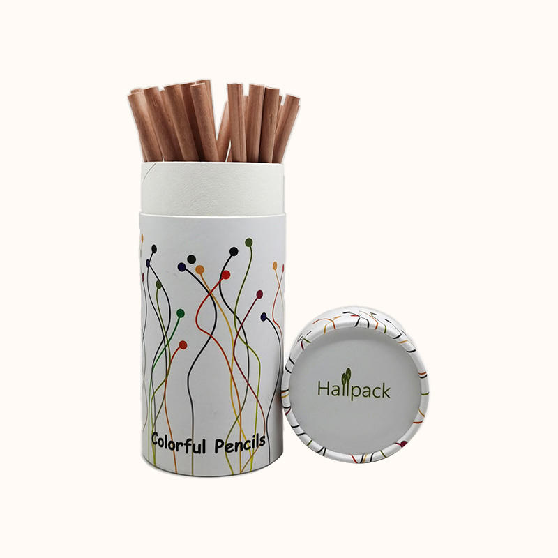 Sello ecológico Marrón Papel especial Tubo Embalaje Diseño cilíndrico Laminación mate Té Vino Dulce Vela Otras impresiones Cartón