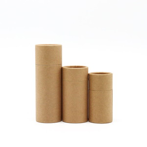 Venta al por mayor, tubo de papel Push Up, contenedor de desodorante, caja de embalaje ecológica, bálsamo labial de cartón biodegradable, tubo de papel Kraft