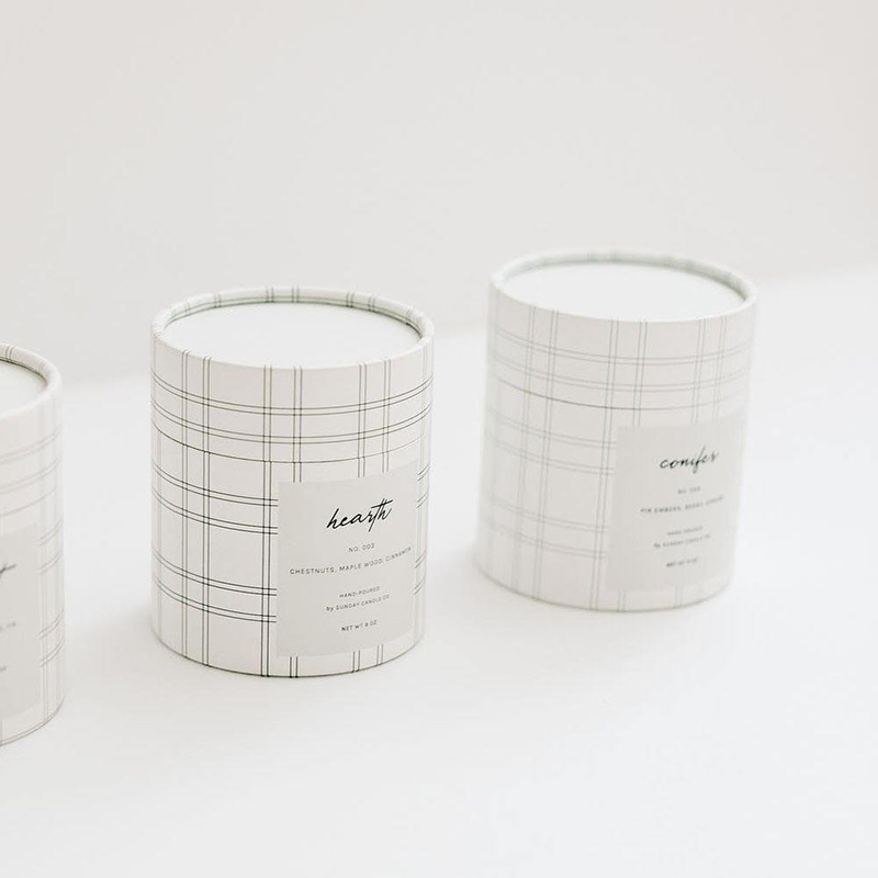 Empaquetado y caja impresos modificados para requisitos particulares al por mayor del tubo de papel de la vela redonda del cilindro del logotipo