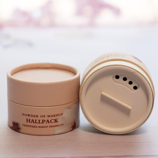 Personalice los tubos de papel de calidad alimentaria con tamiz ecológico para el cilindro de envasado de polvo corporal