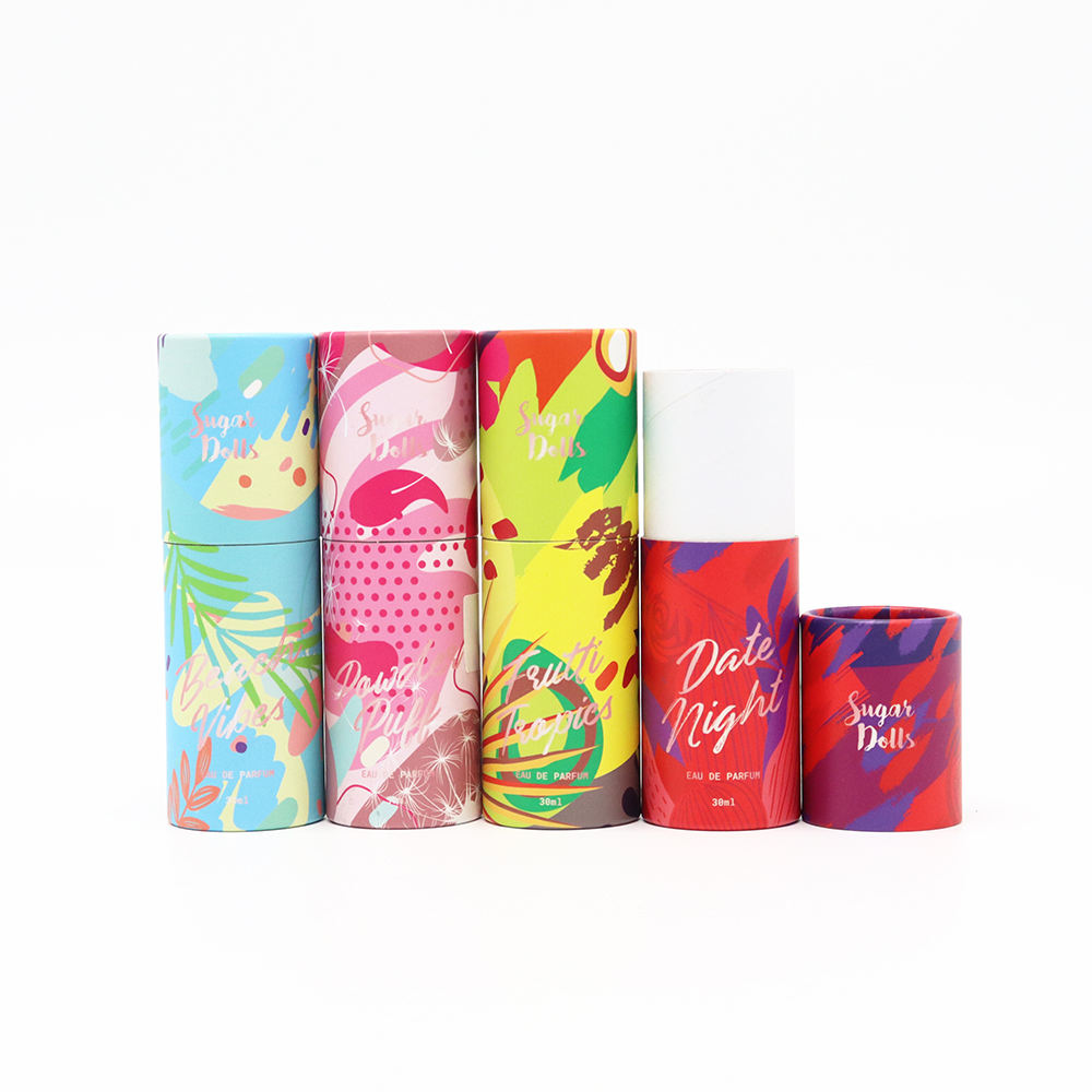 Tubo cilíndrico de papel Kraft de alta calidad, tubo de papel para embalaje, tubo de papel Kraft para emulsión de aceite esencial de Perfume, embalaje de 30ml