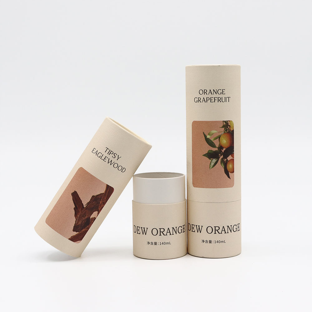 Embalaje personalizado de alta capacidad, tubo de papel, botella de cosméticos, embalaje de tubo de papel de emulsión de aceite esencial