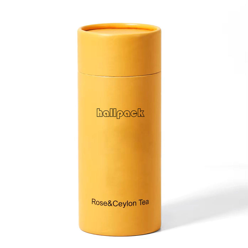 Tubo de papel personalizado de la avena del grano de café del té del envase del polvo de la cartulina del cilindro para el empaquetado del papel de calidad alimentaria