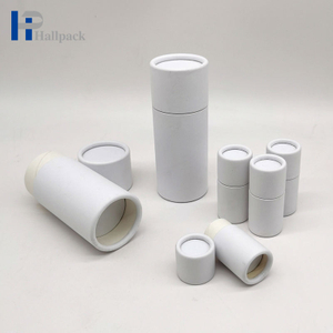 Empuje hacia arriba el tubo de papel del envase del palillo del desodorante del tubo del lápiz labial del empaquetado de papel