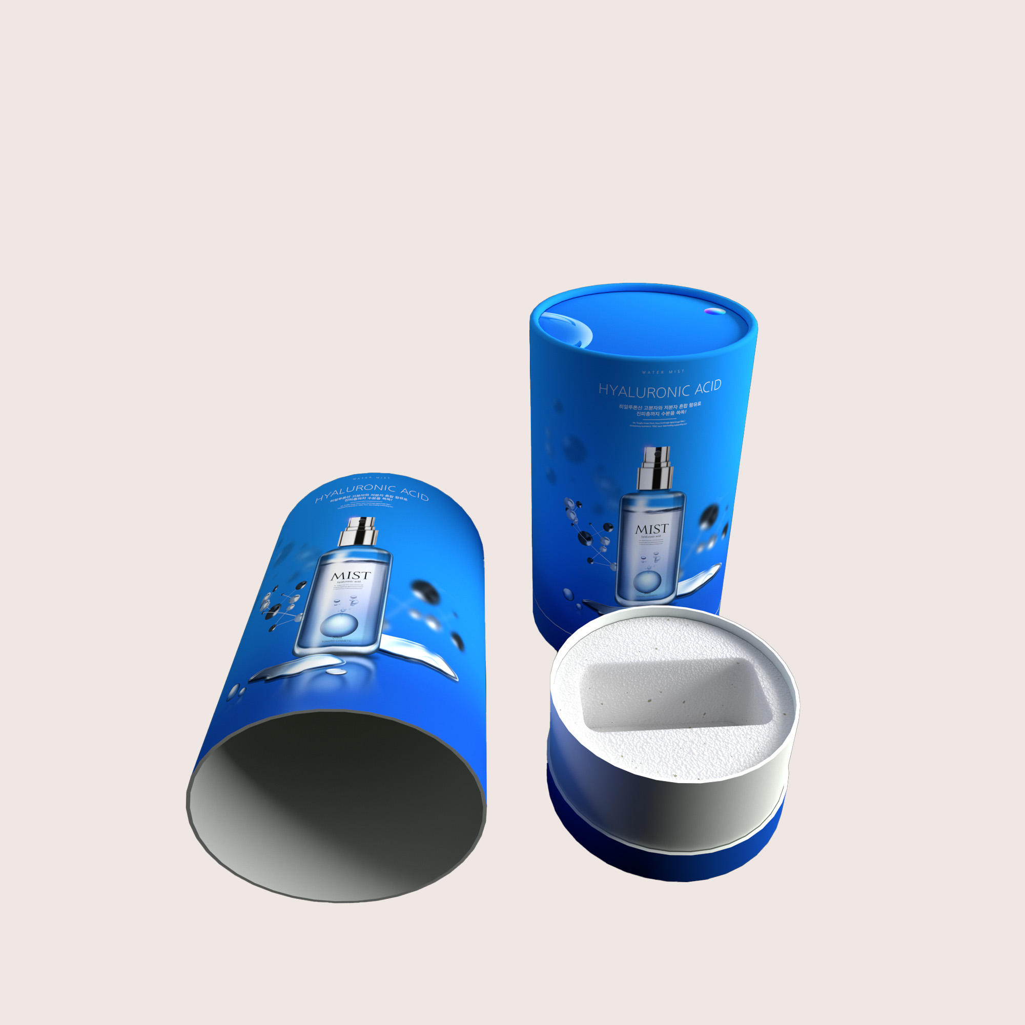 Tubo de caja de papel Kraft ecológico de alta calidad, tubo de embalaje cosmético, envío por correo, tubo de papel para alimentos