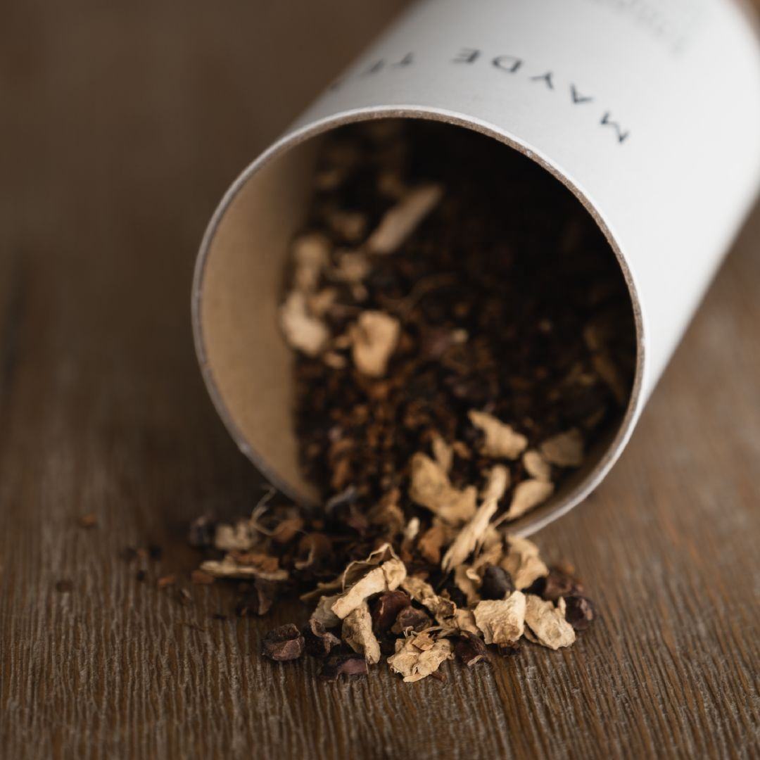 Bote de té de papel de caja de tubo redondo de diseño personalizado de alta calidad