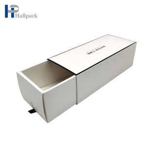 Caja de embalaje de papel de regalo de caja de papel tipo cajón de marca personalizada