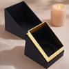 Caja rígida de lujo del pequeño favor del brillo de la caja de papel del regalo del caramelo de la boda con la laminación de Matt de la hoja de oro