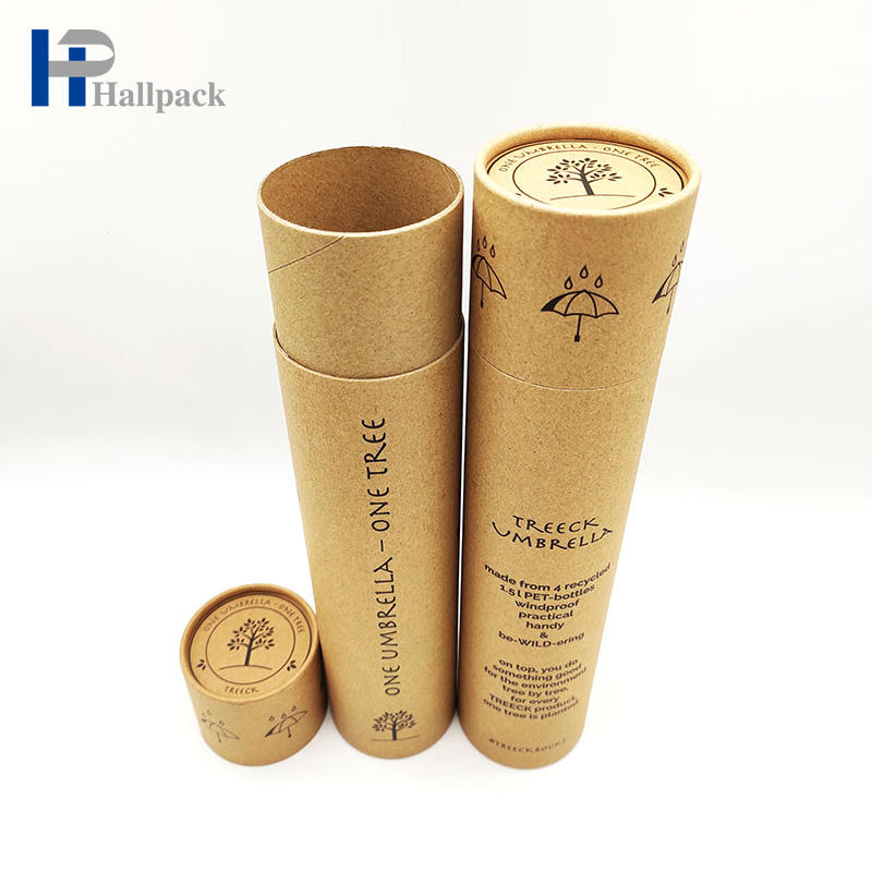 Tubo de papel cilíndrico Tubo exprimidor de papel Kraft dorado Tubos de papel para ropa interior