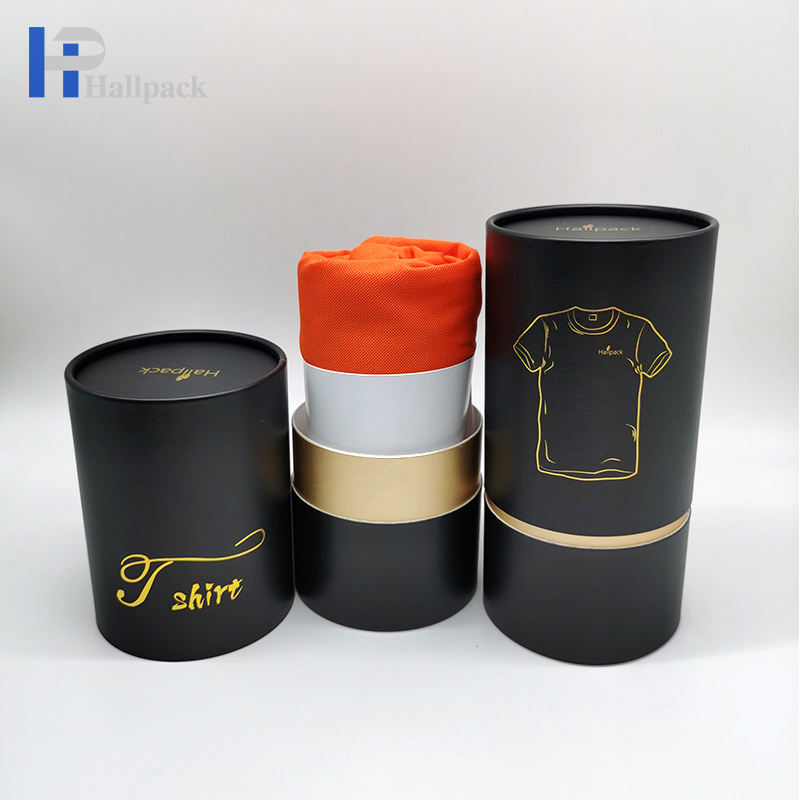 Camiseta biodegradable del tubo del papel de calidad alimentaria que empaqueta el tubo de papel redondo