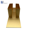 Caja de papel de empaquetado de oro plegable al por mayor de la tapa magnética de la forma cuadrada de la caja de papel