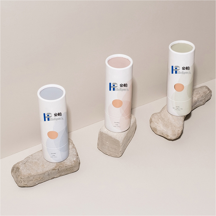 Recicle el tubo de papel del lápiz labial del desodorante de la categoría alimenticia empuja hacia arriba el tubo de papel