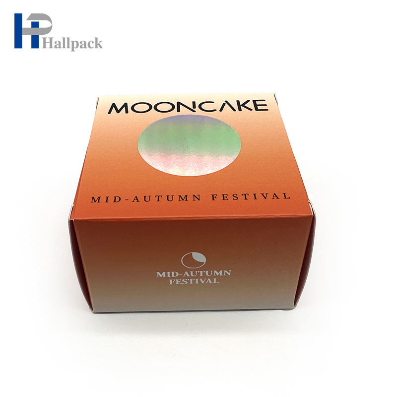 Caja de papel plegable impresa aduana al por mayor Caja de papel de embalaje Mooncake