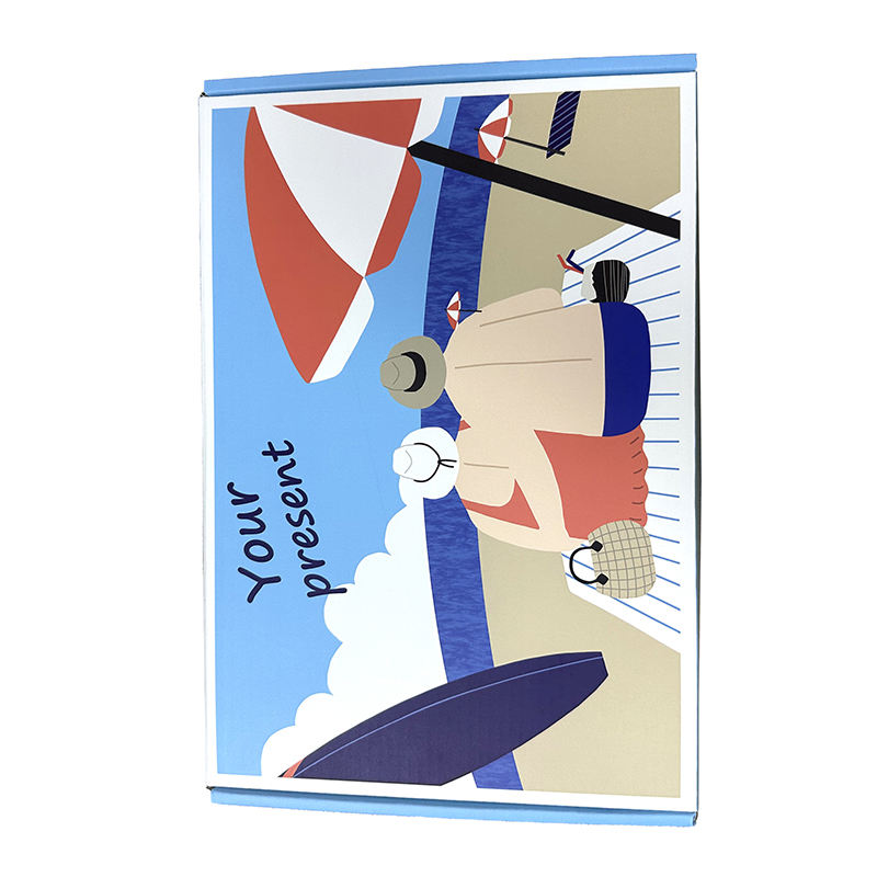 Caja de papel corrugado de diseño gratuito, caja de cosméticos para envío, caja de avión