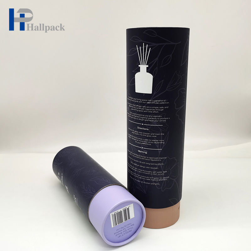Cartón Kraft personalizado y tubo de papel especial, embalaje cilíndrico redondo para perfumes y camisetas, artesanía hecha a mano con superficie en relieve