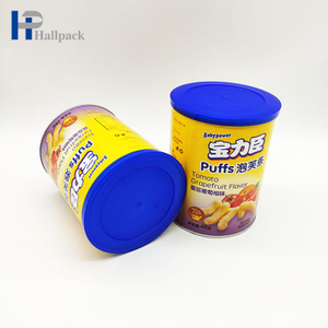 Hoja del tubo de la cartulina del Libro Blanco de los tubos del papel de embalaje alineada con las tapas de la lata