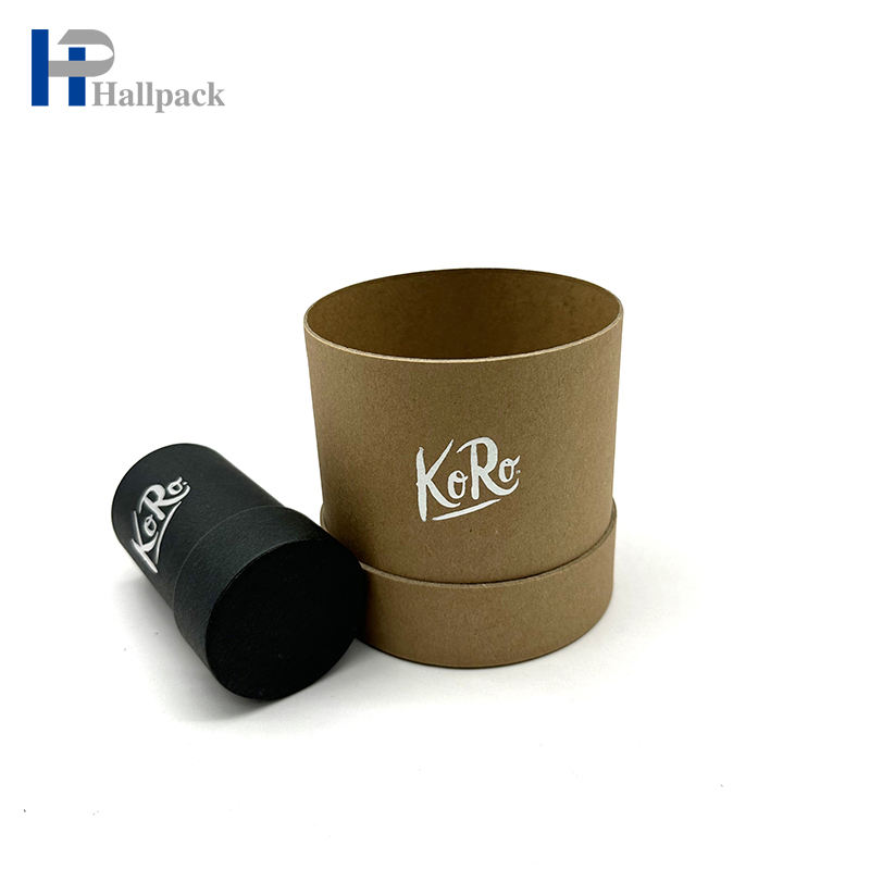 Tubo de cartón Kraft redondo personalizado, embalaje de cartón biodegradable para cosméticos, impresiones artesanales, logotipo, fabricado en fábrica