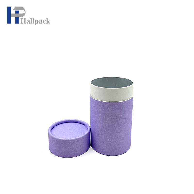 Caja redonda de cartón de papel de aluminio biodegradable personalizado, tubo de papel de calidad alimentaria, tubo de embalaje, embalaje de papel para galletas, té y café