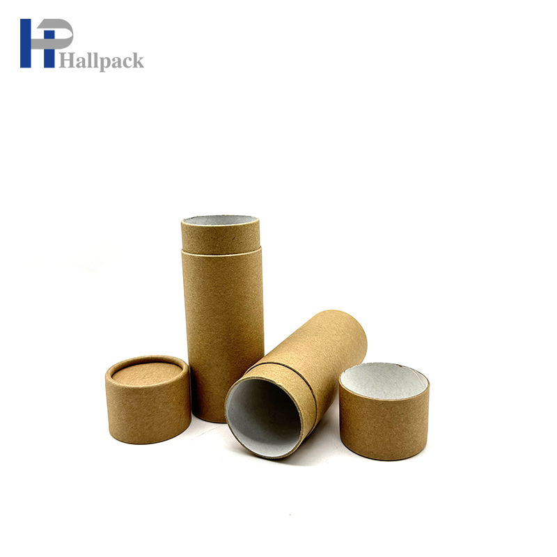 Tubo de papel de gran tamaño de calidad perfecta de 2oz, tubo de papel más barato con núcleo Kraft en blanco para barra de loción