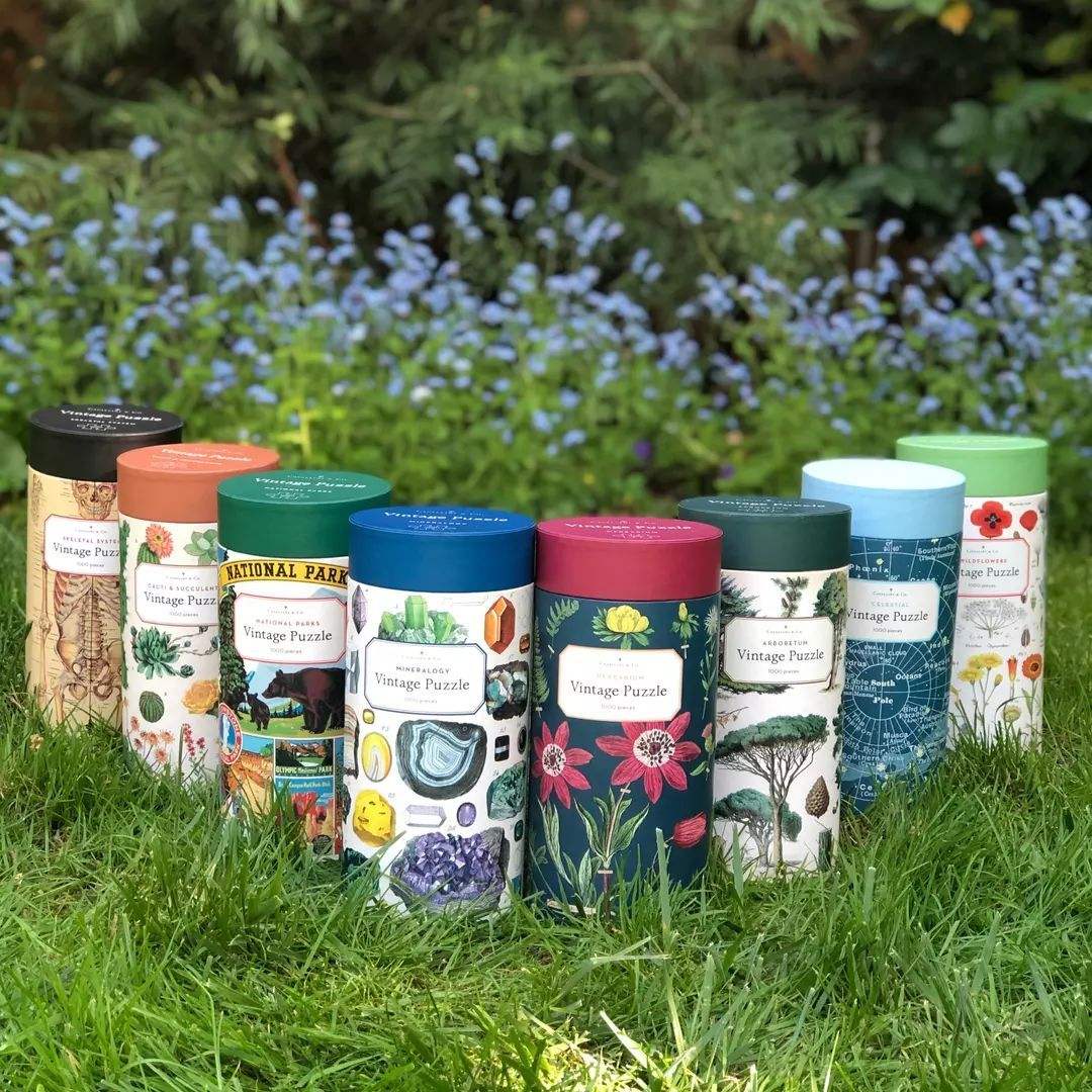 Caja de tubo redondo de impresión personalizada, embalaje de papel Kraft para velas, rompecabezas de moda, embalaje de tubo de cartón artesanal