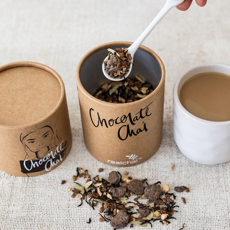 Tubo de paquete de té reciclable Empaque de caja de cilindro redondo para alimentos