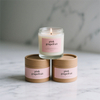 Embalaje cosmético de cilindro de papel personalizado reciclable para botes de velas