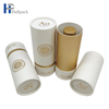 Empaquetado de tubo de papel de caja de cilindro de cartón cosmético biodegradable de lujo personalizado para botella de perfume de aceite esencial