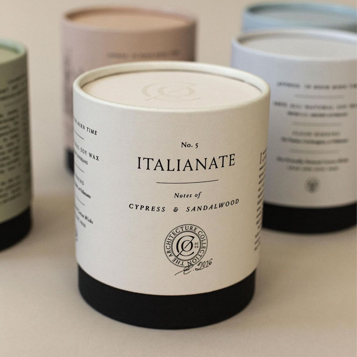 Tubo de embalaje de papel Kraft vacío personalizado, vela de cera de soja hecha a mano, cilindro de tarro de vidrio, caja de tubo redondo de papel de lujo para velas