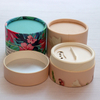 Caja cilíndrica de tubo de papel de embalaje de cosméticos en polvo, coctelera de especias, sal, color personalizado, material Kraft
