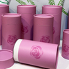 Paquete despegable fácil personalizado biodegradable Hallpack para embalaje de cilindro de papel para café, té y chocolate