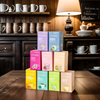Caja de embalaje de marca personalizada para café, té, vela, jabón, cosméticos, embalaje al por menor con logotipo impreso
