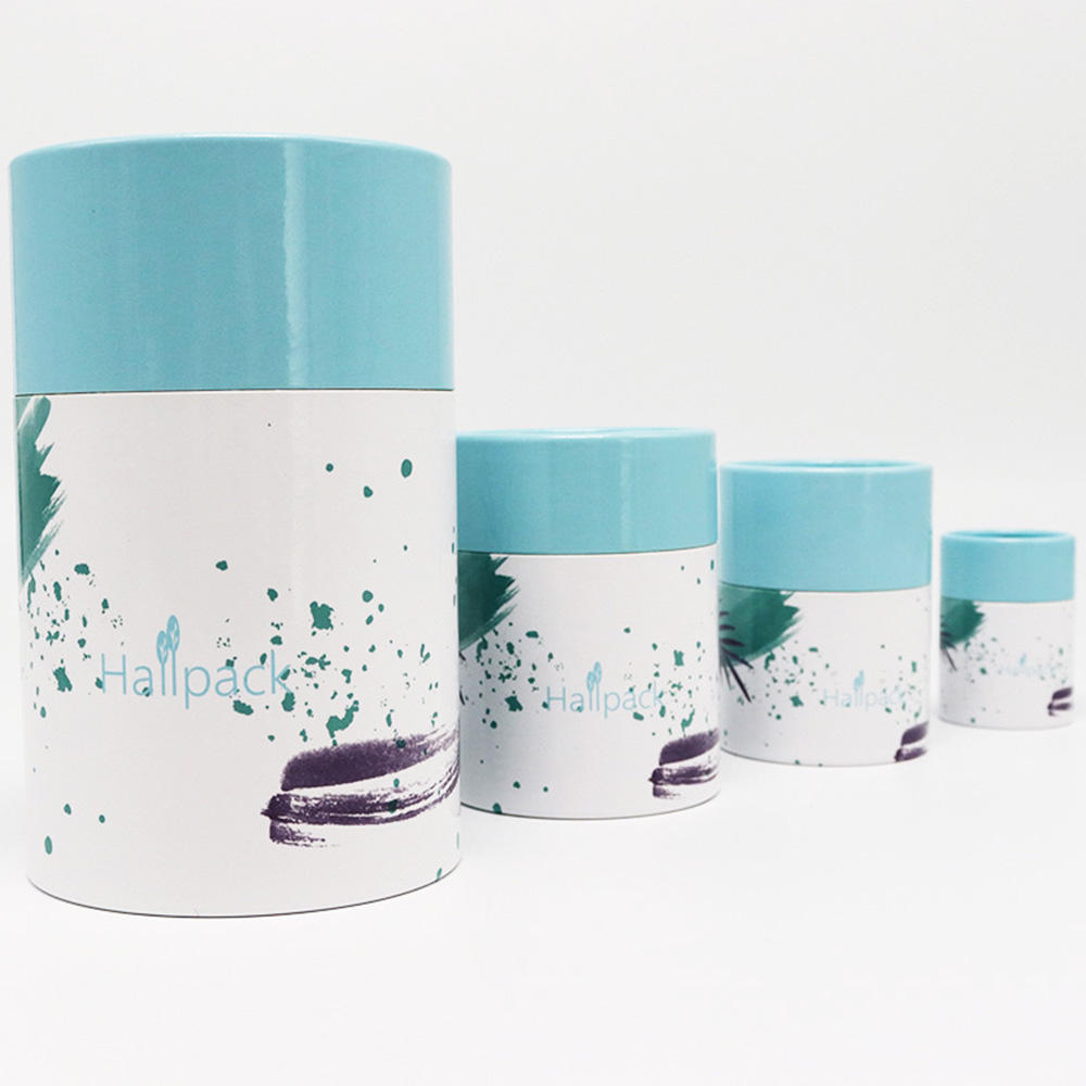 Cilindro biodegradable del café de la categoría alimenticia que empaqueta el tubo redondo personalizado del papel del arte de Eco que empaqueta para el té