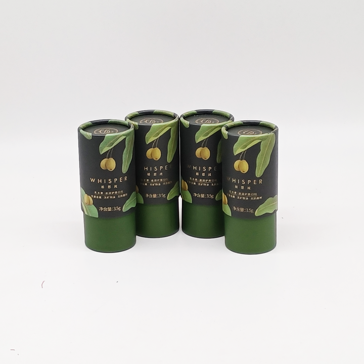 Material reciclado biodegradable, impresión personalizada, cilindro de cartón duro Kraft, tubo de papel EVA Neto, embalaje de aceite esencial